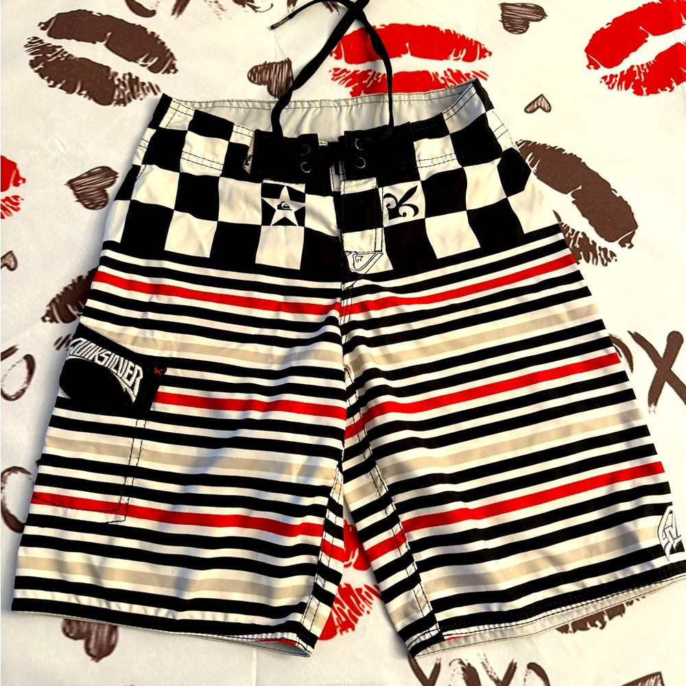 Quicksilver swim trunks. Small size 6/8
